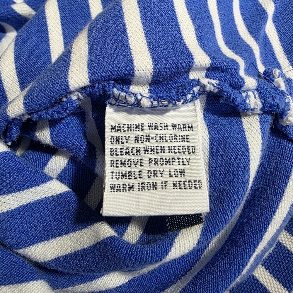 Polo by Ralph Lauren Blue White Striped Polo Shirt Men’s XL Red Pony Logo - Picture 6 of 10